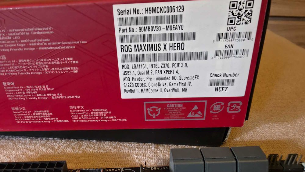 Płyta z procesorem Asus Hero X +I5 9600KF