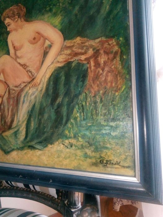 Piękny obraz olej płótno duży