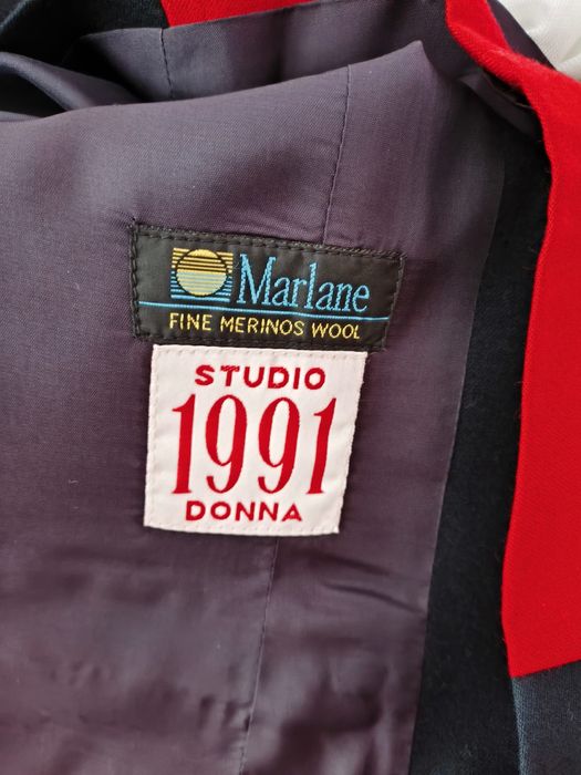 Conjunto saia e colete de lã