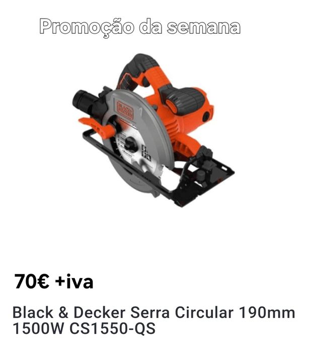 Serra circular black  decker nova