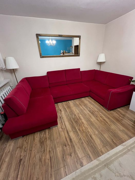 Okazja! Wielki Narożnik U Agata Meble 3.30 m x 1.90 m – Funkcja Spania, 2x Pojemnik