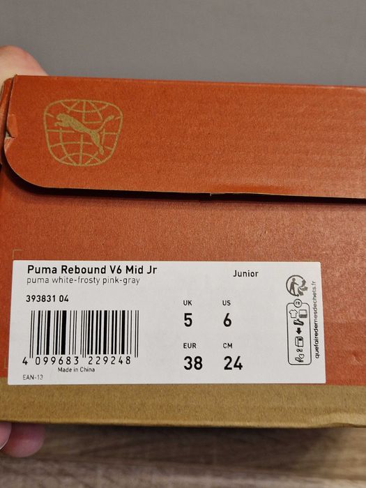 Buty Puma Rebound V6 Mid rozmiar 38