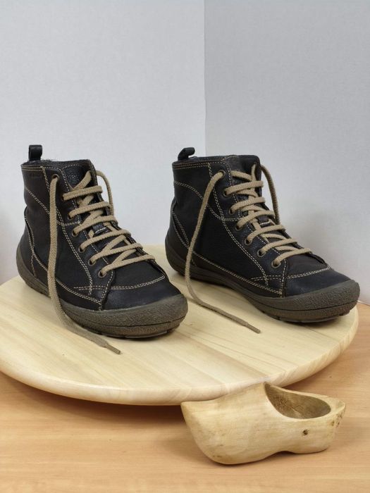 Buty Botki r. 37,5 Geox Respira damskie skorzane sznurowane