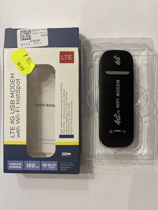 Modem na kartę SIM Router WiFi 4G LTE