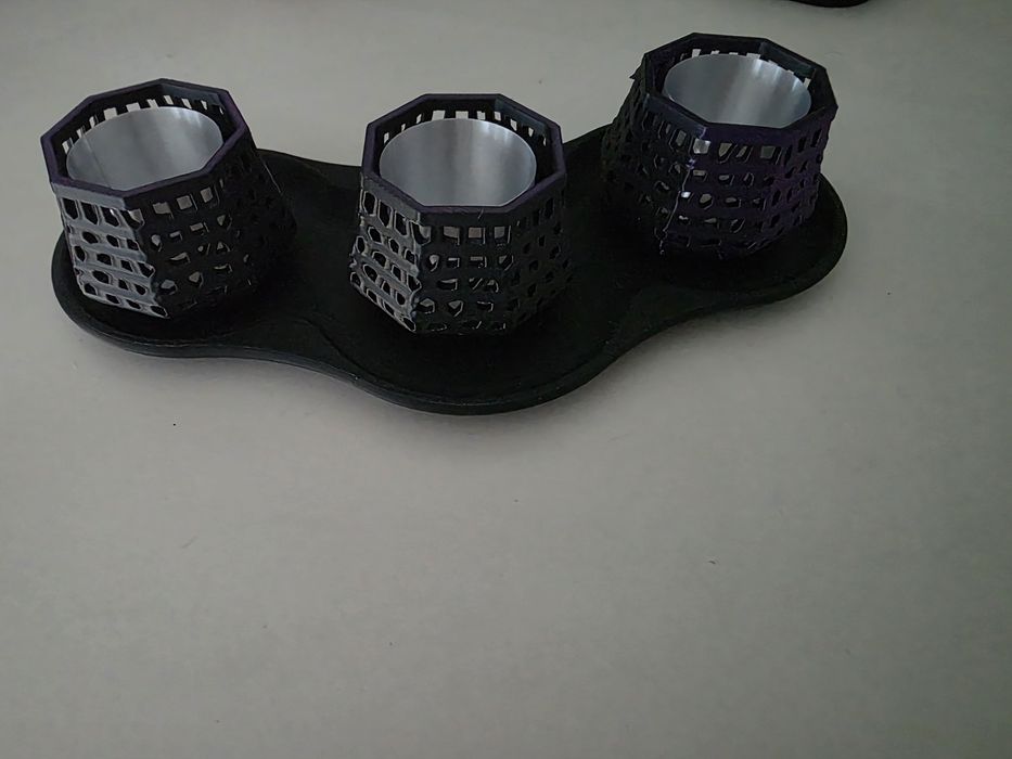 Porta velas normais e de Led  novos em 3D