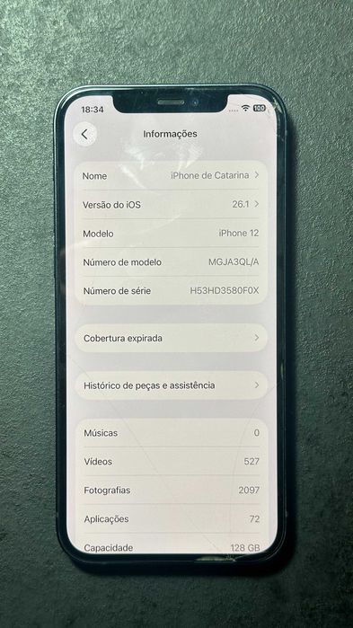 iPhone 12 – Preto – 128GB