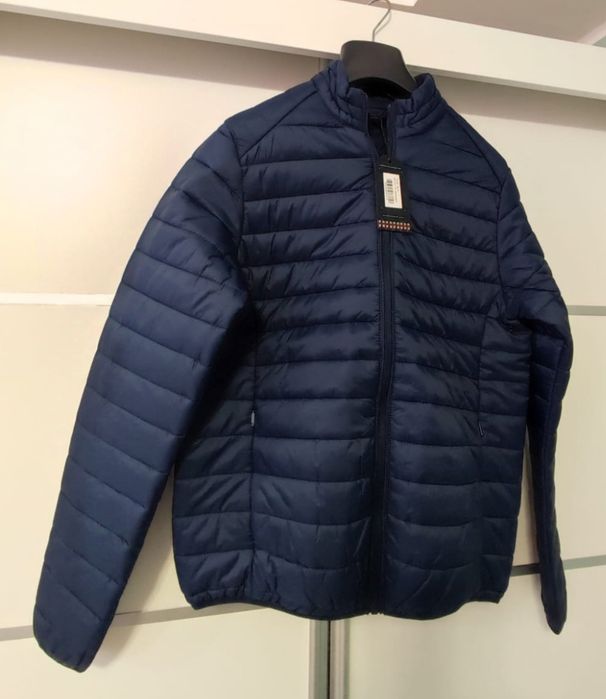 Męska jesienna kurtka granatowa pikowana Ben Sherman S przejściowa