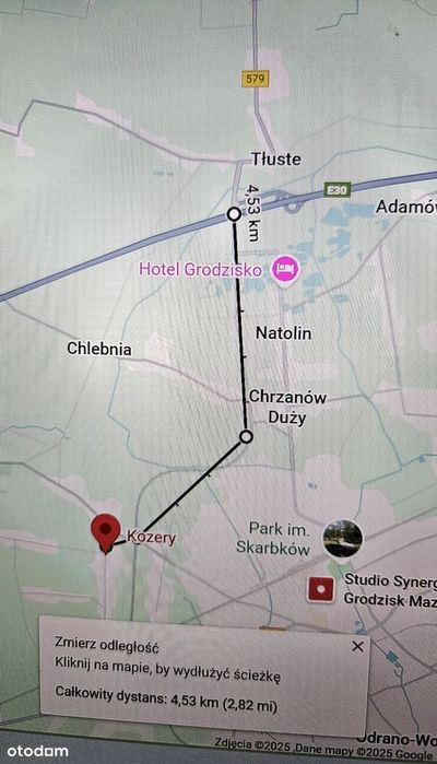 Atrakcyjna Działka 4500 m² Kozery Grodzisk Maz