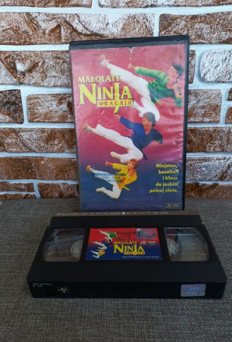 Kasety vhs wideo video. Małolaty ninja VHS.