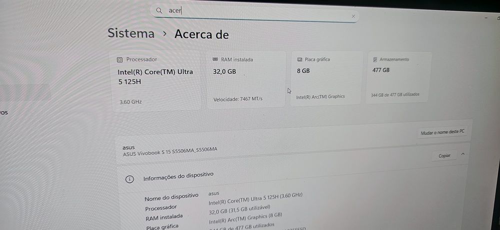 Asus vivobook S 15/16 Oled