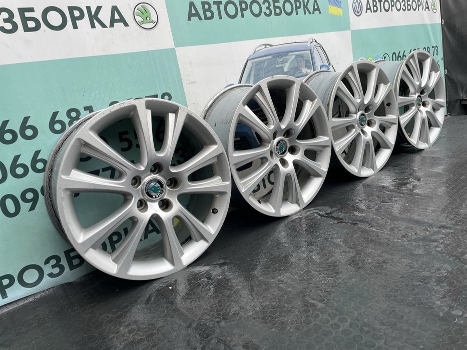 Диски титани 5х112 R18 шкода октавія а5 титаны