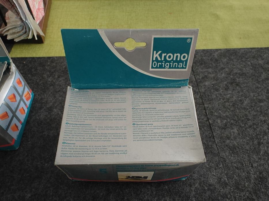 Klamry mocujące Krono Original do listew przypodłogowych 30 szt.