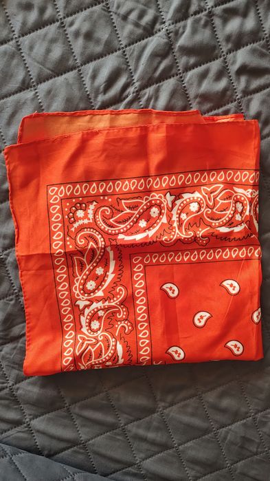 Chusta bandana pomarańczowy koralowy