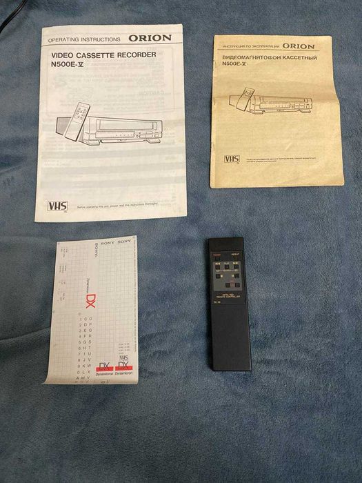 Легендарный видеоплеер VHS Orion N500E5 для коллекционера коробка и тд