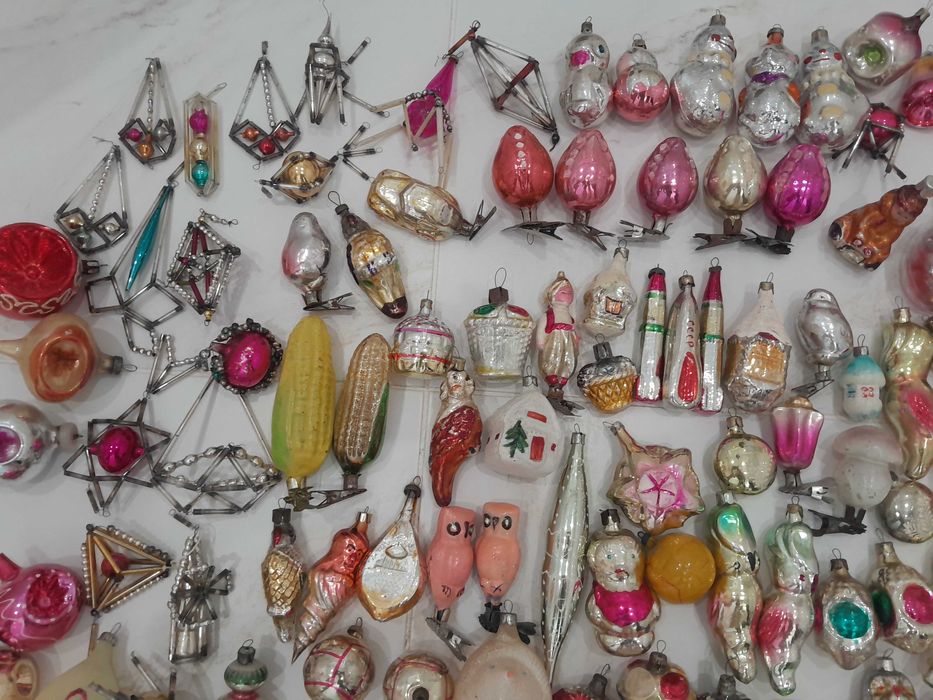 Zabawki  kolekcjonerskie. Choinki Ozdoby świąteczne z okresu ZSRR