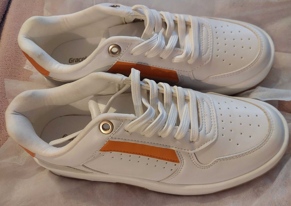 Graceland jak NOWE  sneakersy biale damskie rozm 37