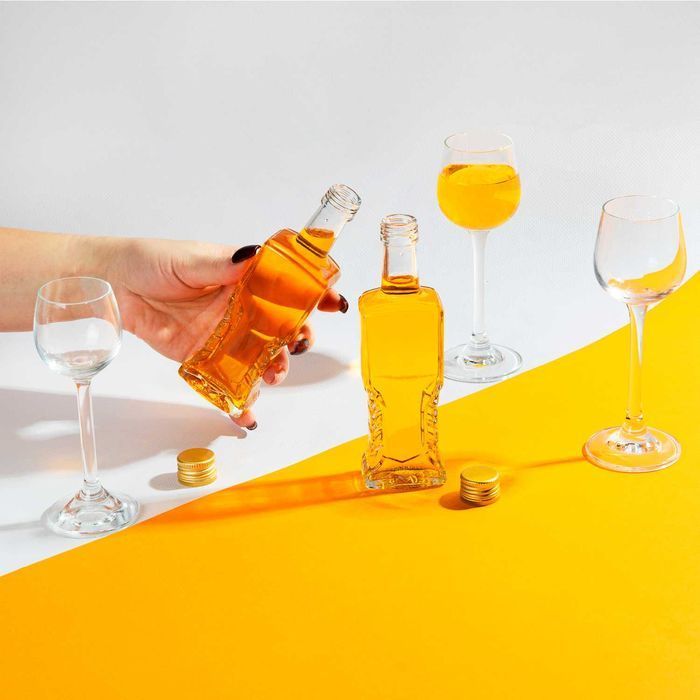 Butelka UKRAINKA 100 ml na nalewki wino likier alkohol soki z zakrętką