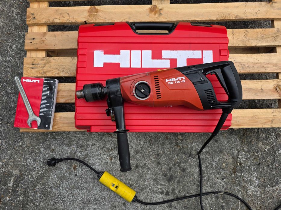 WIERTNICA DIAMENTOWA HILTI DD 110-W + walizka do pracy na mokro i sucho stan bdb DD 130 / DD 150
