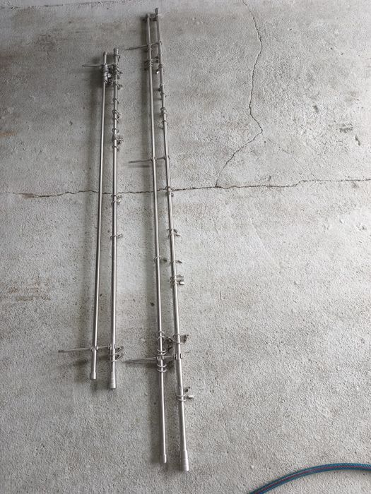 Karnisze metalowe kompletne 170 cm i 230 cm