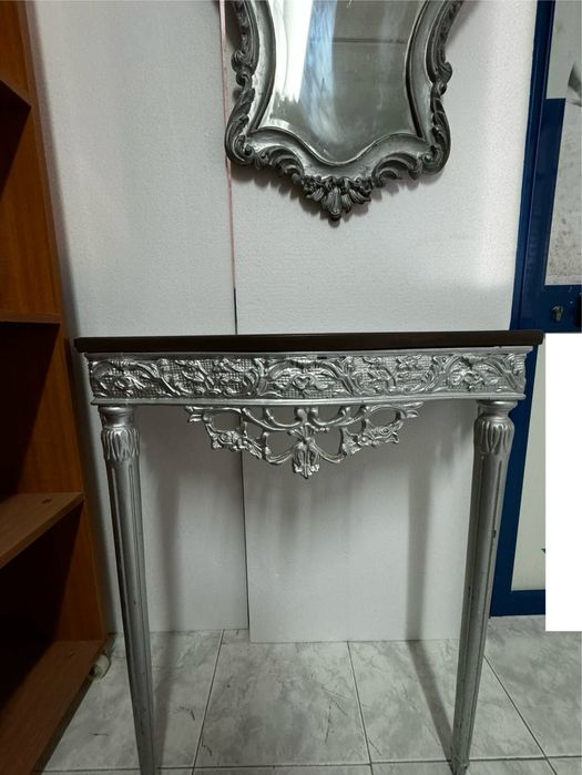 Conjunto espelho + móvel c/ tampo