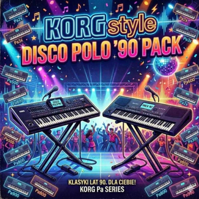 KORG style Pa2x,Pa3x,pa500,pa600,pa800,pa900 Disco Polo'90 Pack
