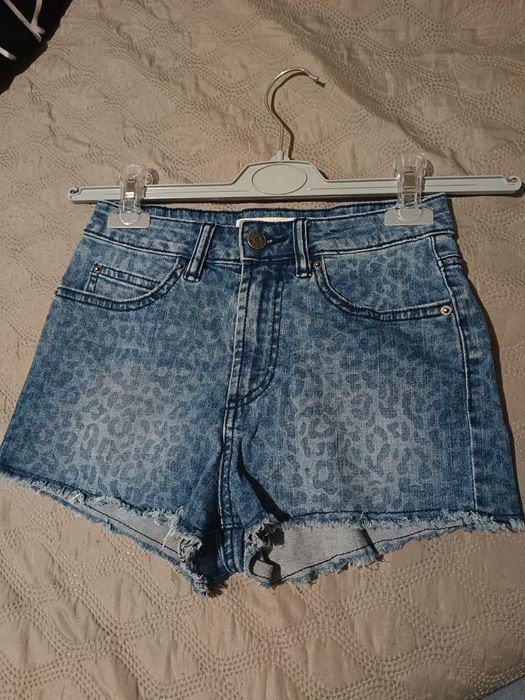 Spodenki  z wysokim stanem Sandy denim
