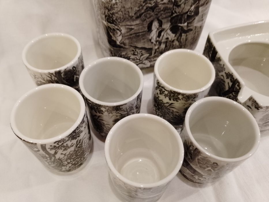 Графин с рюмками "Охота".Villeroy & Boch.Германия.