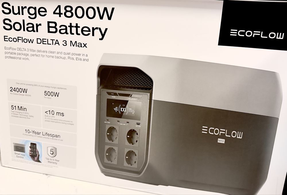 Зарядна станція EcoFlow DELTA 3 Max (FD3M-G-EU-CBOX)
