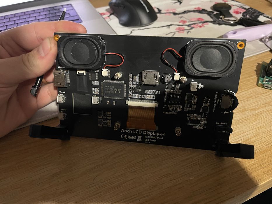 Wyswietlacz 7 cali do Raspberry Pi 3B/4B dotyk HDMI