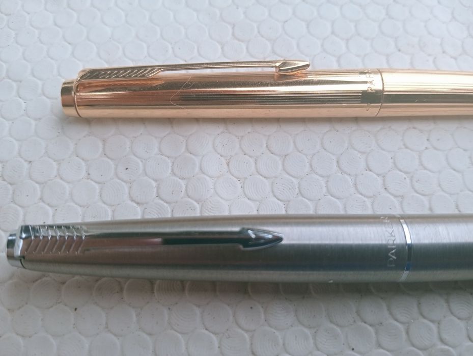 Parker 180 14k Ouro XM & 45 Fighter Aço 70s - Vintage Excelente!