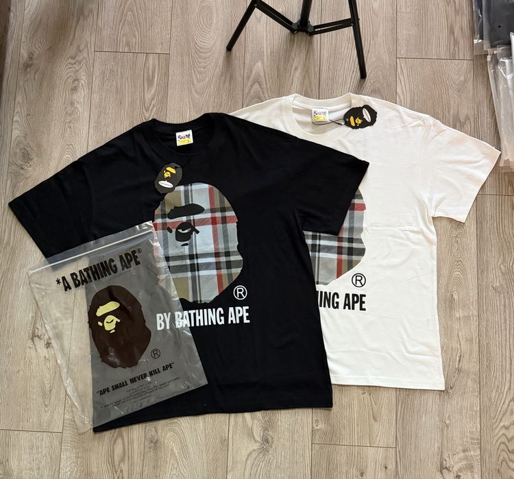 Футболки Bape Burberry нові з всіма бірками