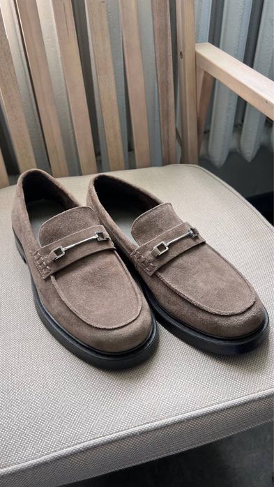 ЧОЛОВІЧІ лофери від Zara, натуральна замша