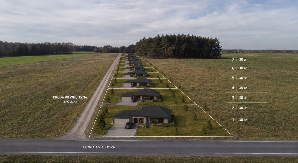 Działki budowlane Kępina gm. Tuliszkow