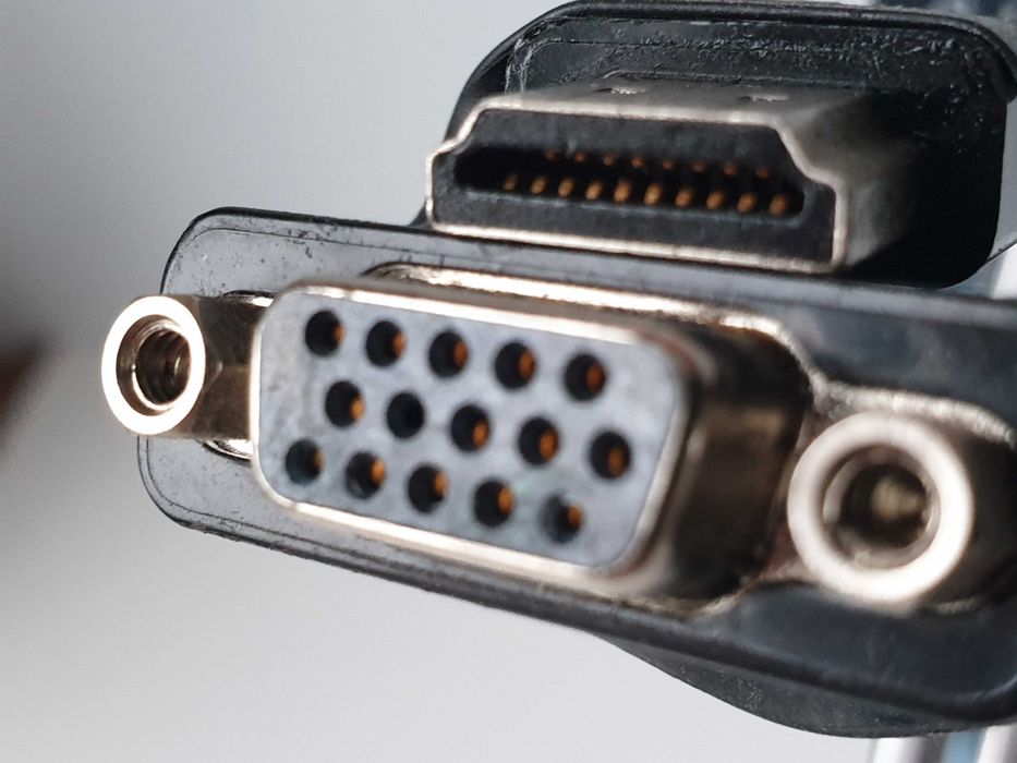 адаптер кабель HDMI to VGA Dell MF0V6 DAUBNBC084  1.8м