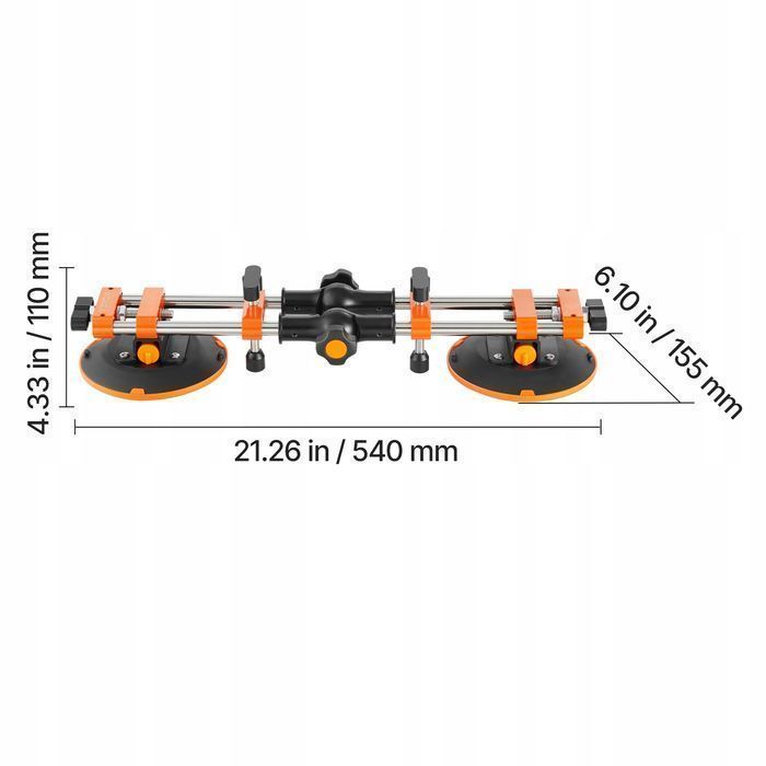 Vevor seam setter 2-pak łącznik granitowy z przyssawkami próżniowymi