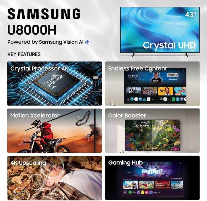 TV Samsung Model:2026 Серия U8000H с Официально Украинским Сертификатом!