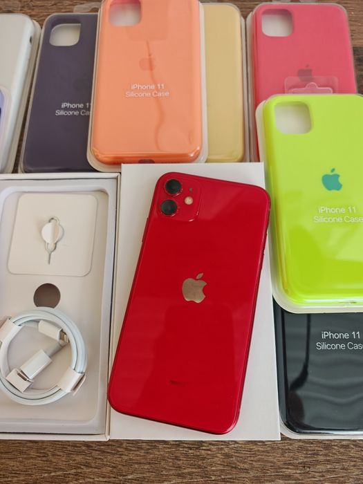 iPhone 11 128GB 6.1* Vermelho em Bom estado  Aceito Retomas