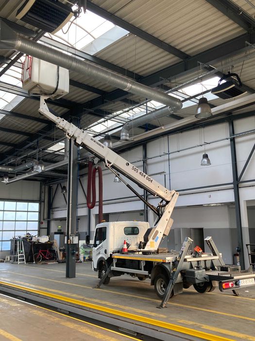 Podnośnik koszowy 22m. i 25m., zwyżka, wynajem,przycinka drzew