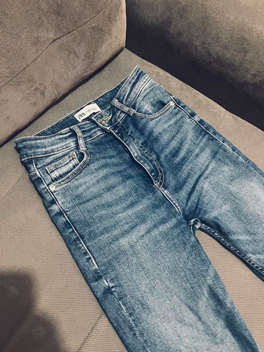 Zara rurki jeansy piękne spodnie 34 xs