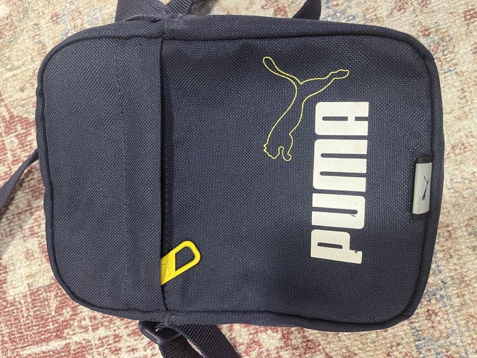 Сумка маленька через плече чоловіча синя пума Puma