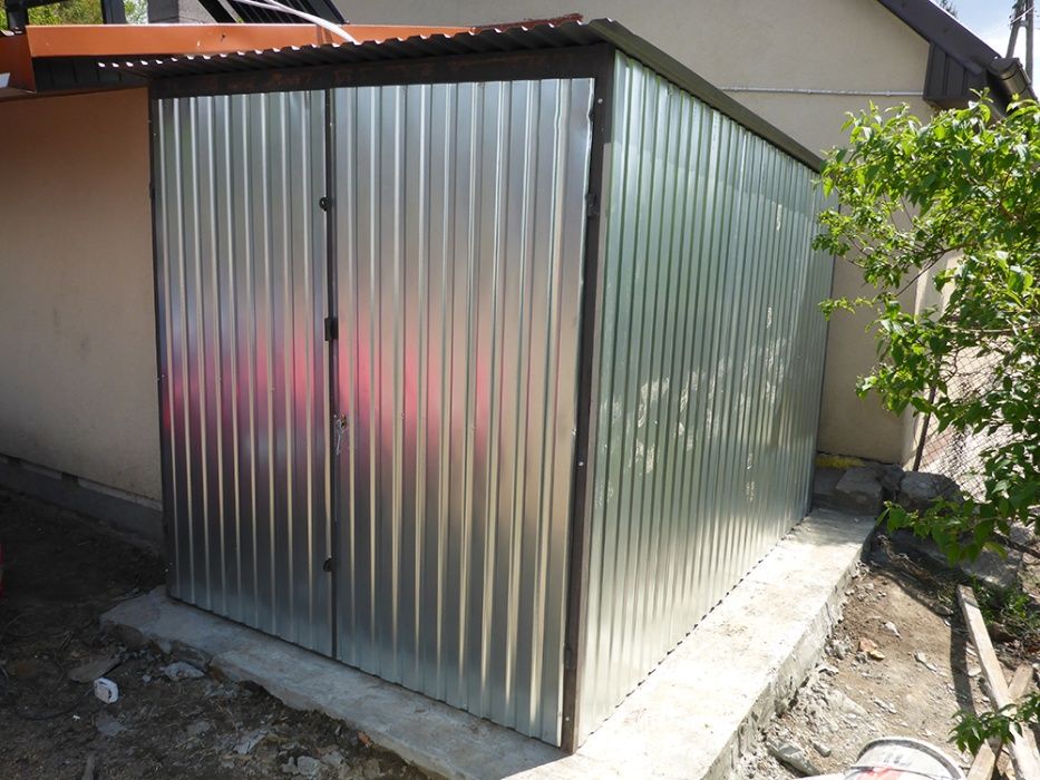 Garaż blaszany 2x3 ocynkowany Garaz Schowek Magazyn Garaże 2x3 3x3 3x4 3x5 3x6 producent !