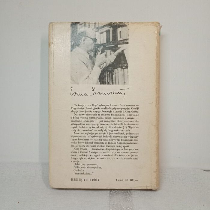 Krąg biblijny i franciszkański. Roman Brandstaetter