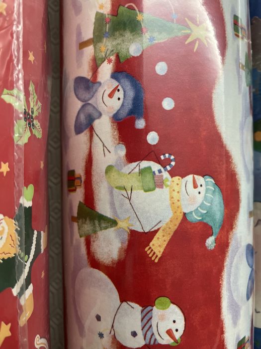 NOVO - 6 rolos papel embrulho fantasia de Natal 5x180mt e 1x270mt