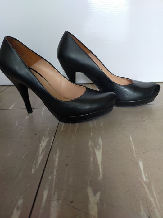 Szpilki skórzane Badura 36/23 cm jak nowe