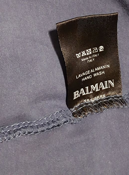 Balmain koszulka damska w niebieskim kolorze  M