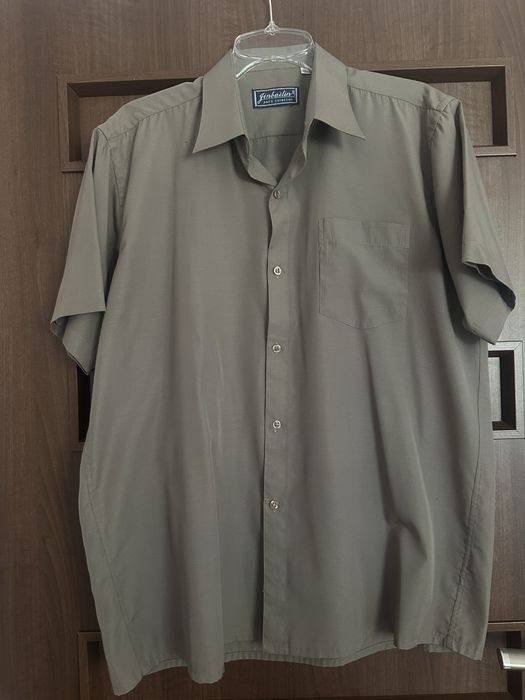 Koszula męska firmy Jinbailin kolor khaki rozmiar 40/41, XL