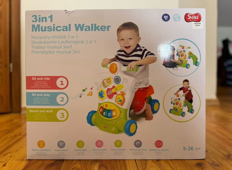 Chodzik/rowerek biegowy dziecięcy 3w1