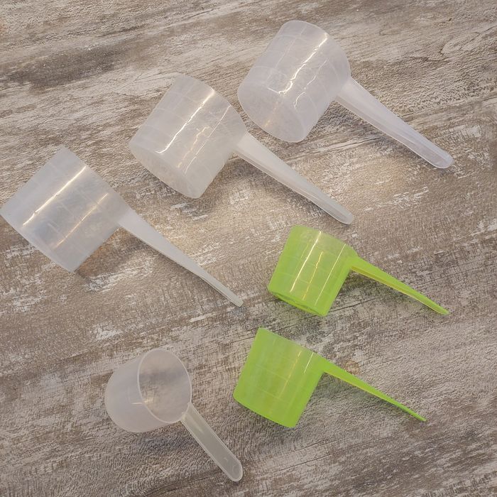 Miarki do żywności, białka 6 sztuk