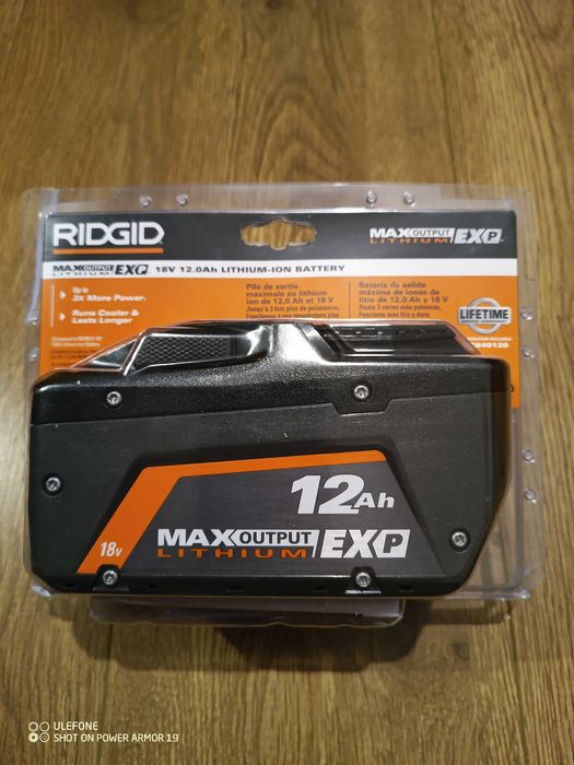 Ridgid 18V акумуляторні батареї, АКБ, зарядні пристрої