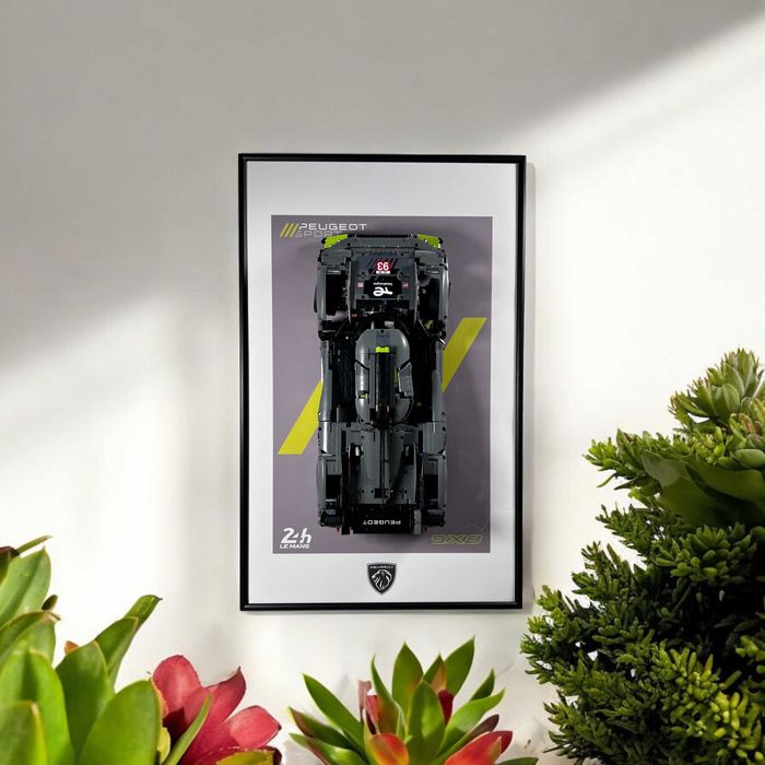 Рамка на Стіну для Конструктора LEGO Technic Peugeot Пежо 24H - 42156